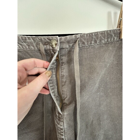 Vintage Corduroy Skirt Eddie Bauer Women’s Sz 10 Brown Pockets Belt Loops Cotton - Picture 2 of 8